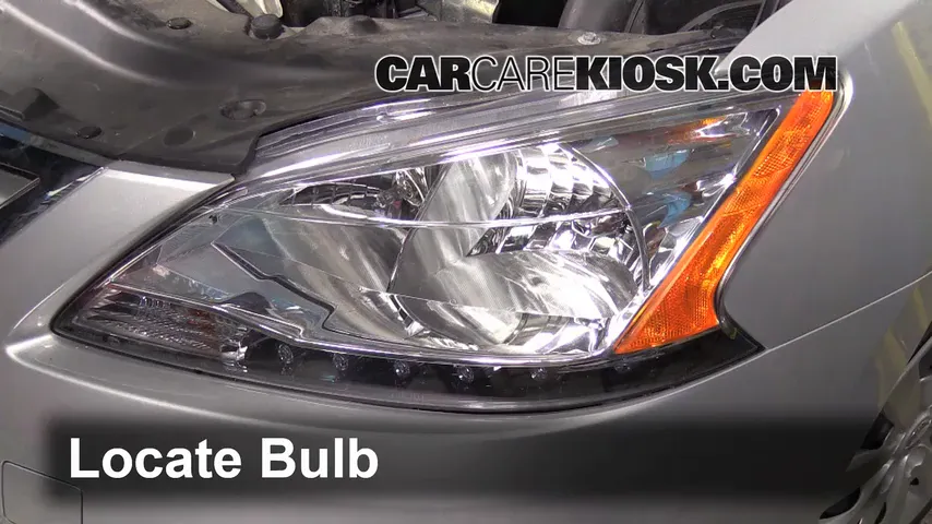 2013 Nissan Sentra SV 1.8L 4 Cyl. Lights Headlight (replace bulb)